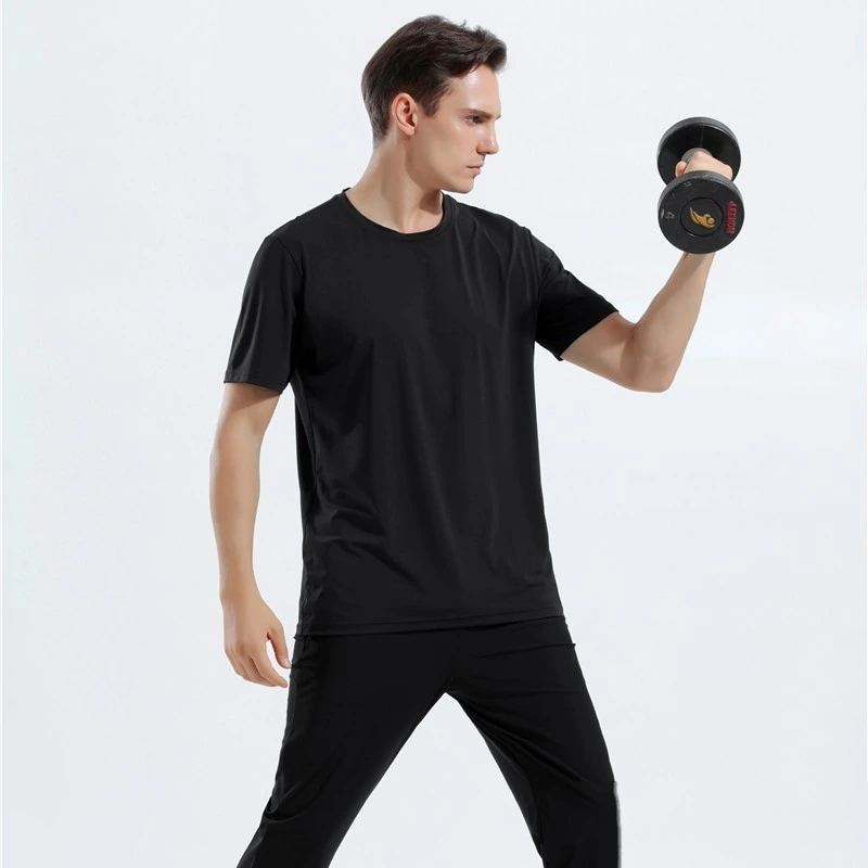 Custom mens quick-drying breathable elastane sports t-shirts detail