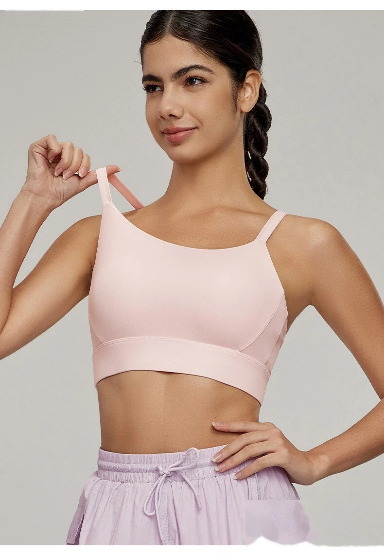 Customized sports bra women's shockproof sexy beauty back breathable fitness yoga bra with chest pad. - allni detail