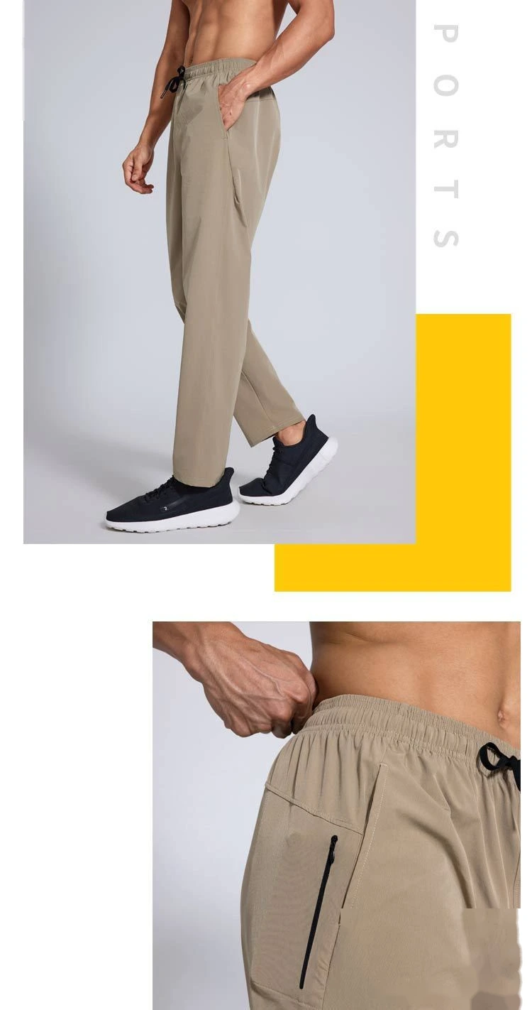 Custom sports quick-drying pants outdoor hiking running fitness training pants mountaineering pants men detail