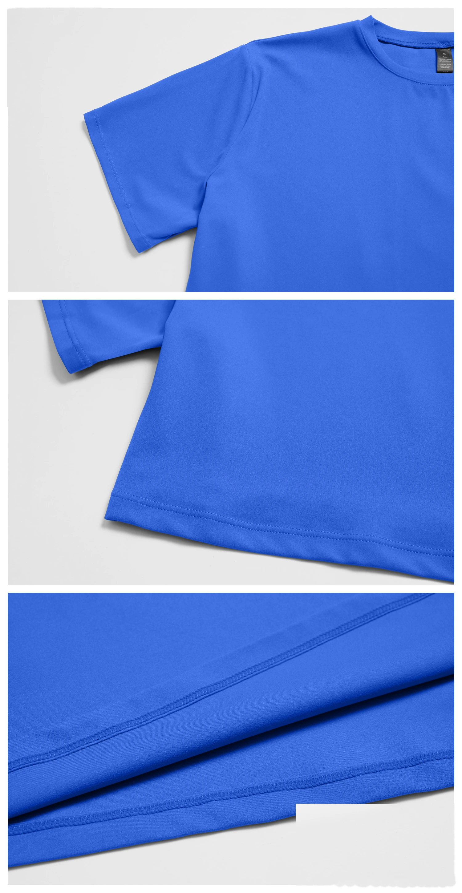 Custom Women’s Loose Fit Cropped Workout Top Short Sleeve Yoga T-Shirt Running Gym Activewear detail