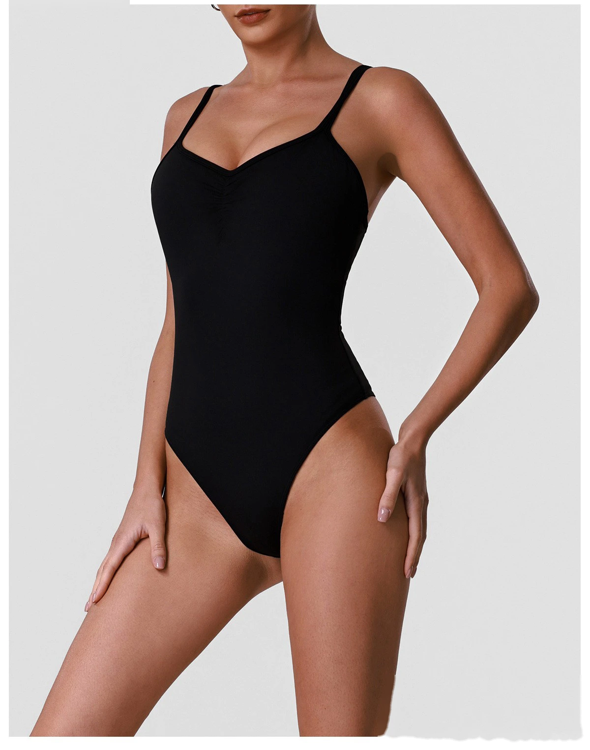 Women Strap Yoga Romper, High Stretch Slim Shaping One Piece Outfit for Pilates & Home Workout detail