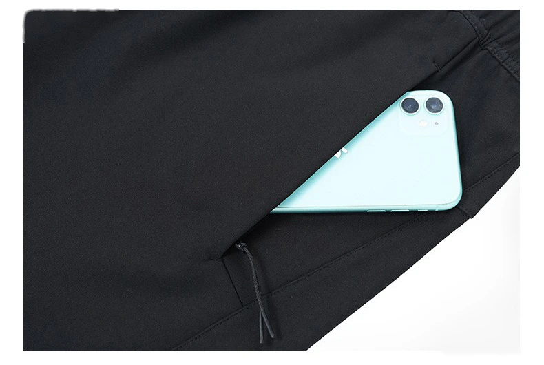 Customized outdoor quick-drying pants waterproof and windproof men's casual running pants detail