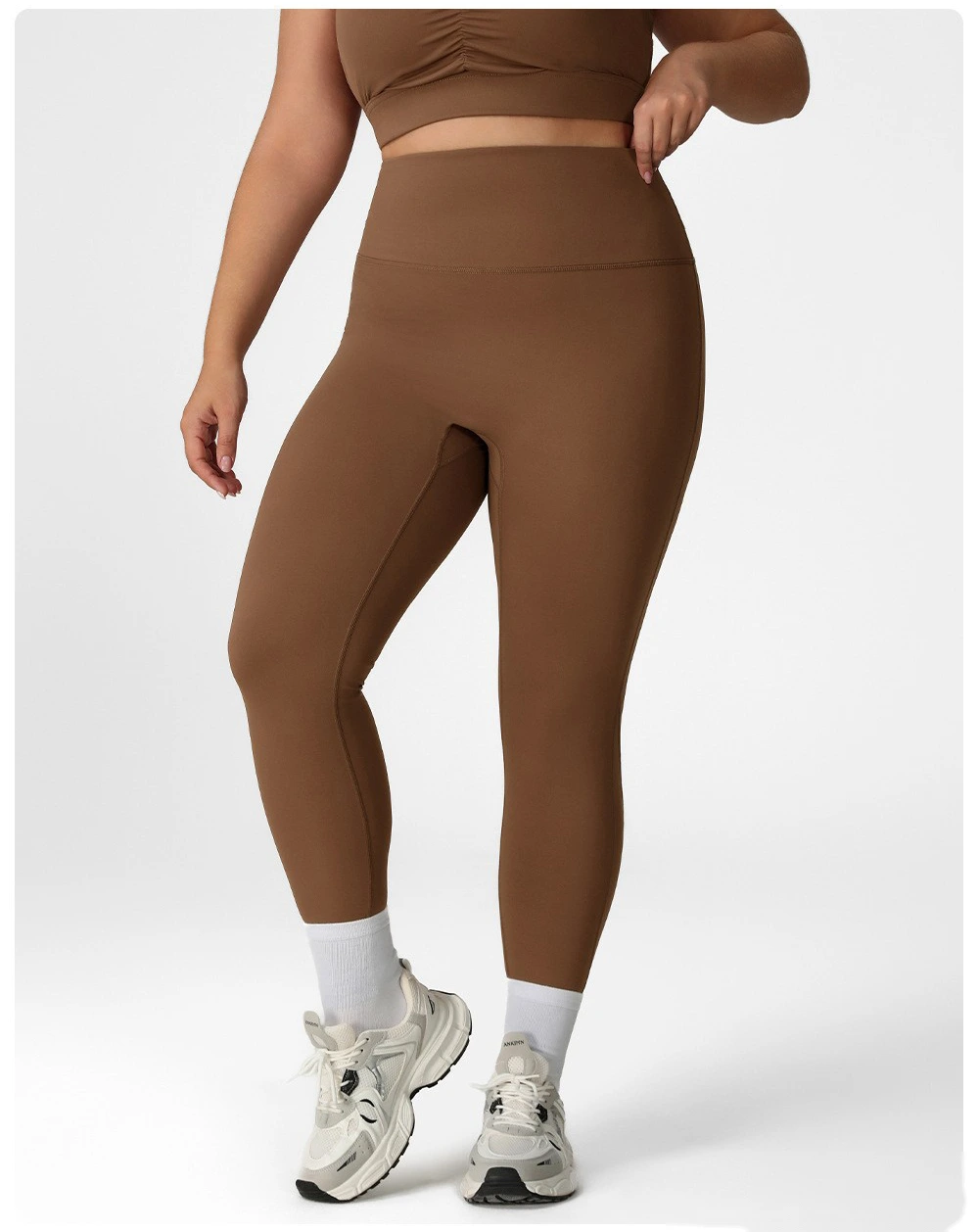 Custom-made plus-size fitness pants women's high waist and hip lifting tights wear running quick-drying yoga pants. detail