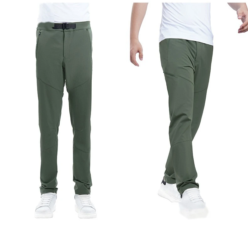 Customized outdoor mountaineering quick-drying pants men's woven casual plus-size sports running pants detail