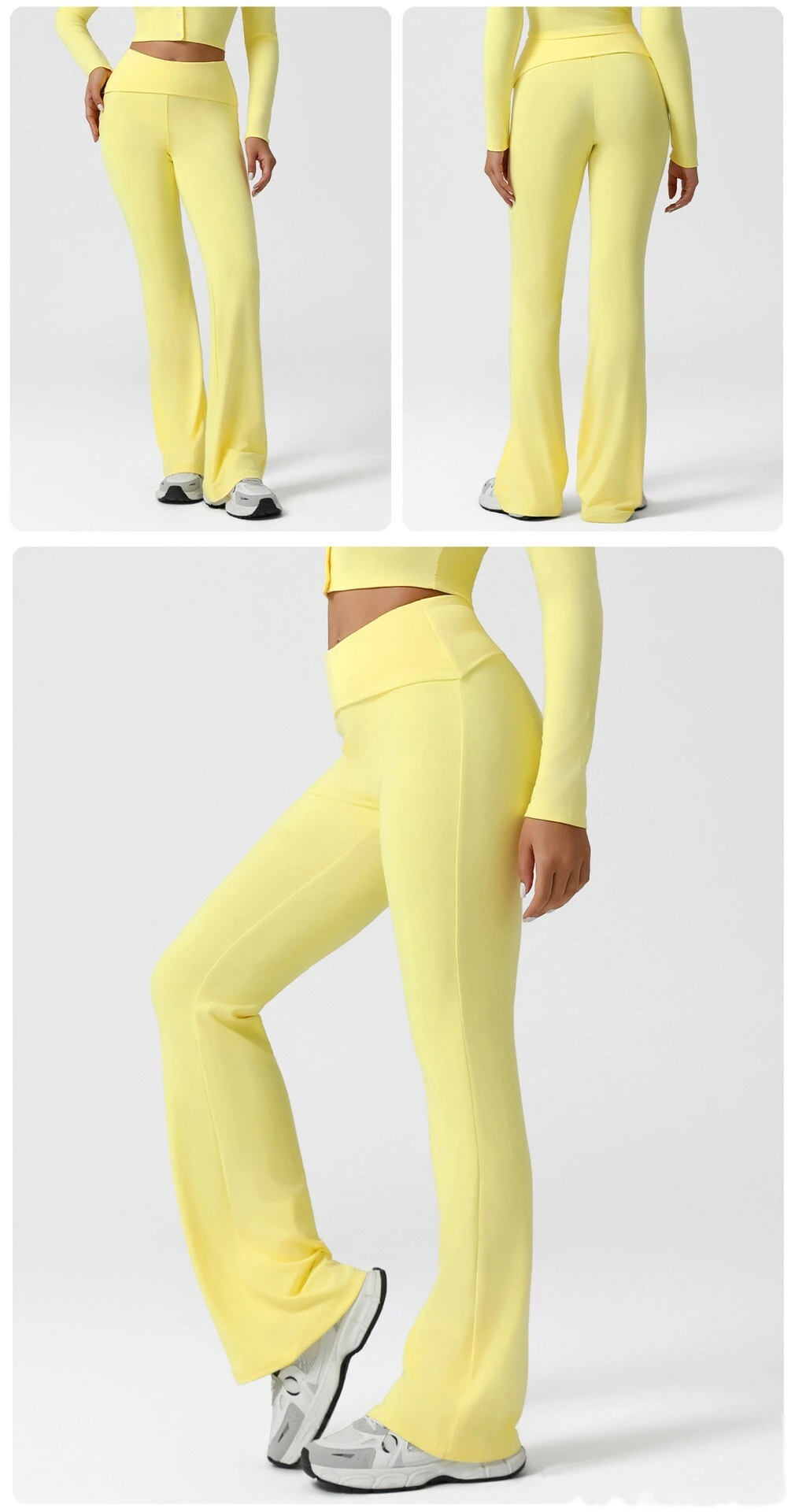 Customized sports casual micro-pants, high waist hip yoga pants, training fitness pants. detail
