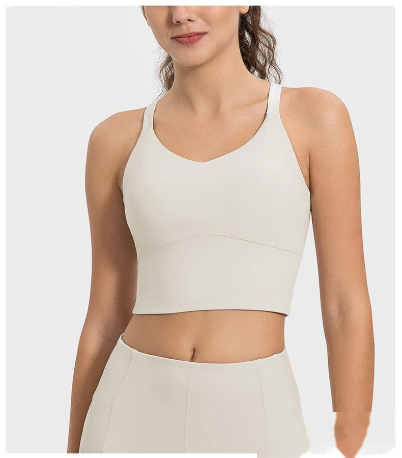 Custom-made sexy suspenders, beautiful suspenders, chest pads, yoga bras, earthquake-proof fitness sports bra detail