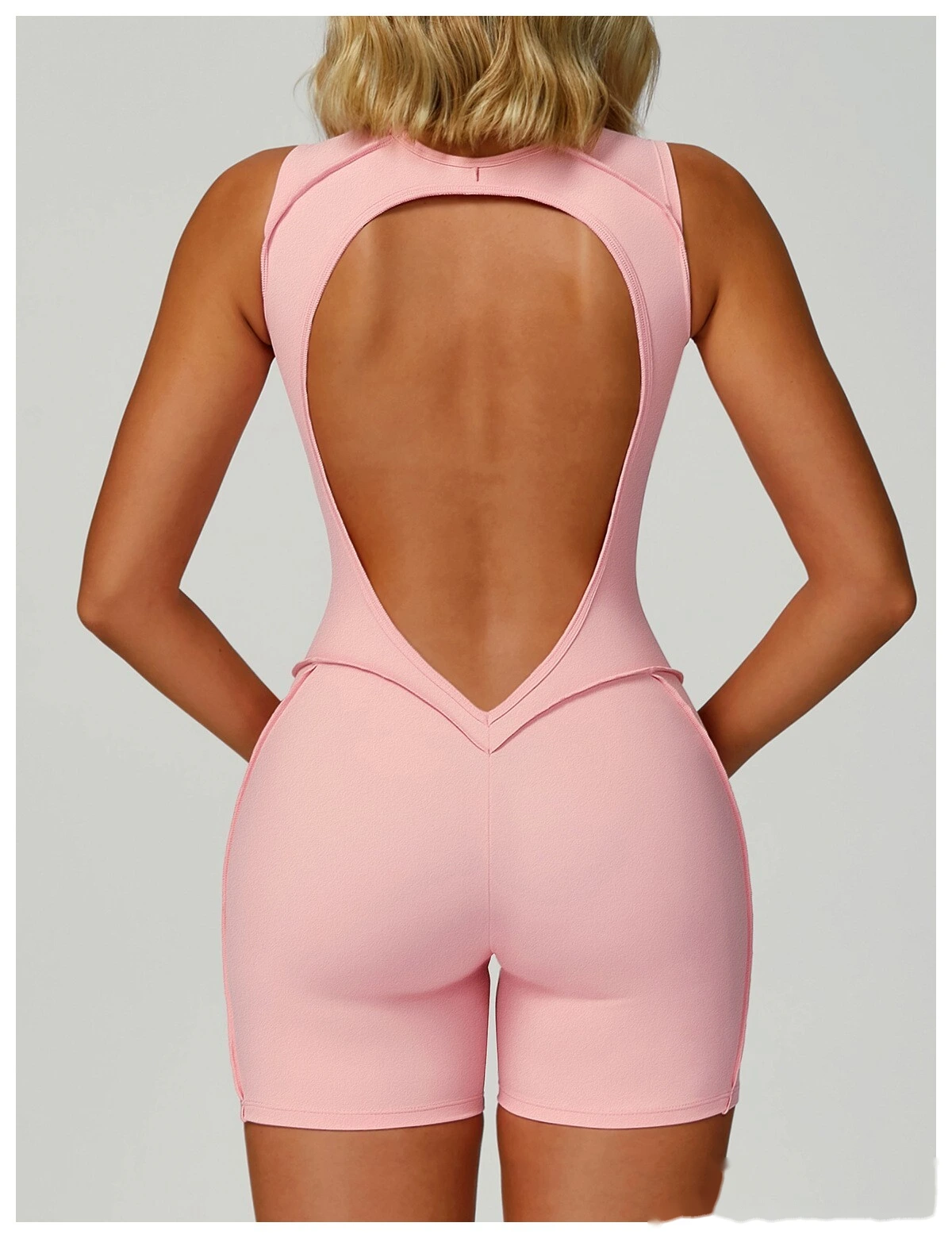 Customized one-piece yoga clothes with beautiful back fashion one-piece women's running fitness clothes detail