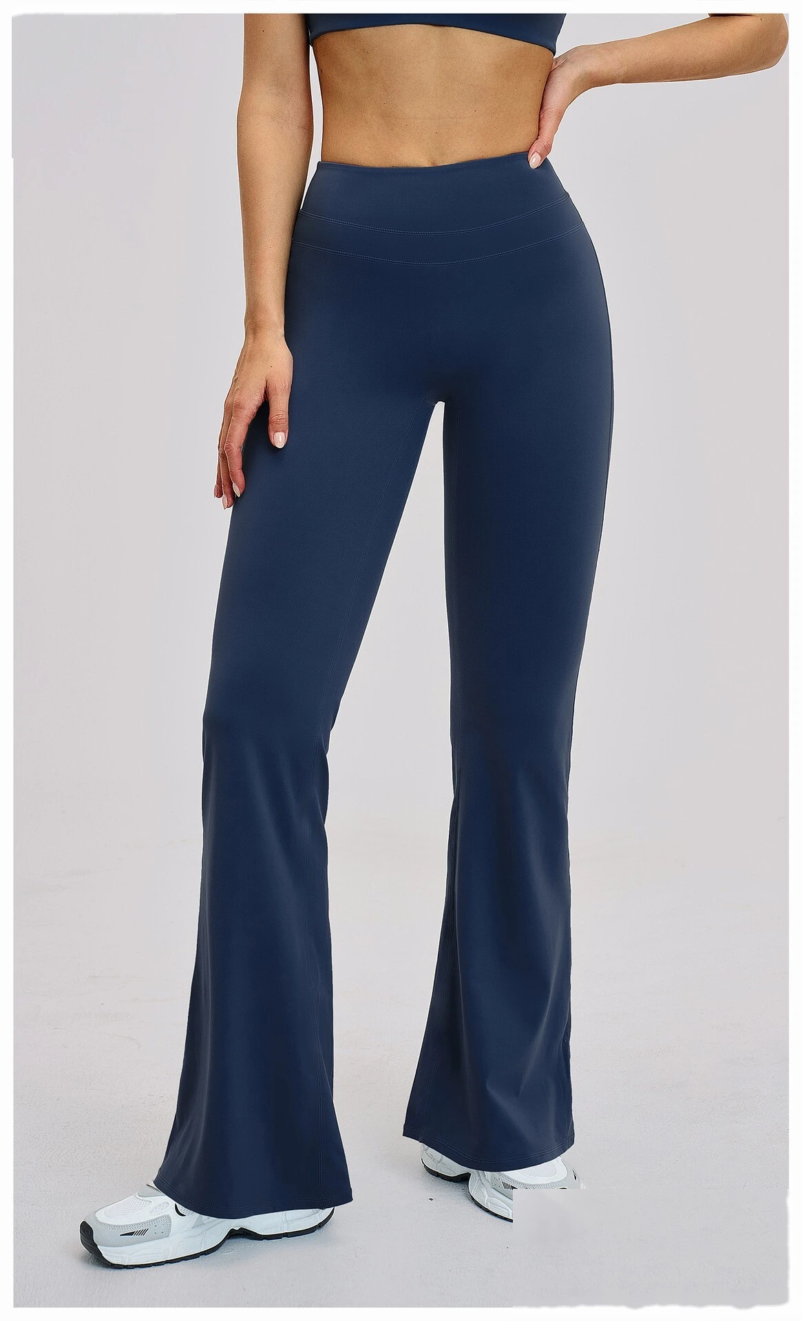 Bulk Custom High Waist Bootcut Yoga Pants - Breathable Butt Lifting Fitness Gym Pants detail