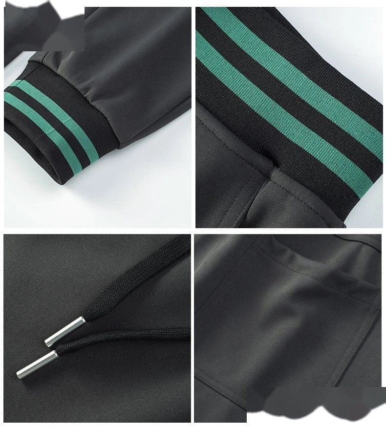 Men jogger pants loose running stripe rib athletic jogging sweatpants detail
