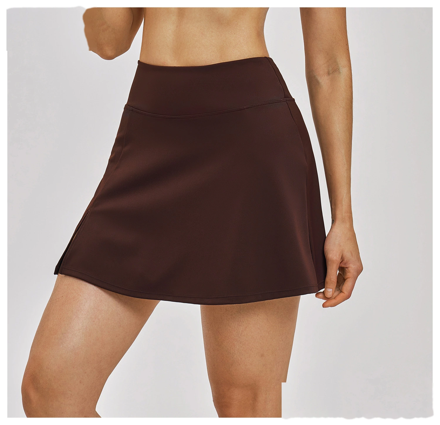 Custom Women’s A-Line Tennis Skort Anti-Exposure Liner Shorts Quick Dry Running Sports Skirt detail
