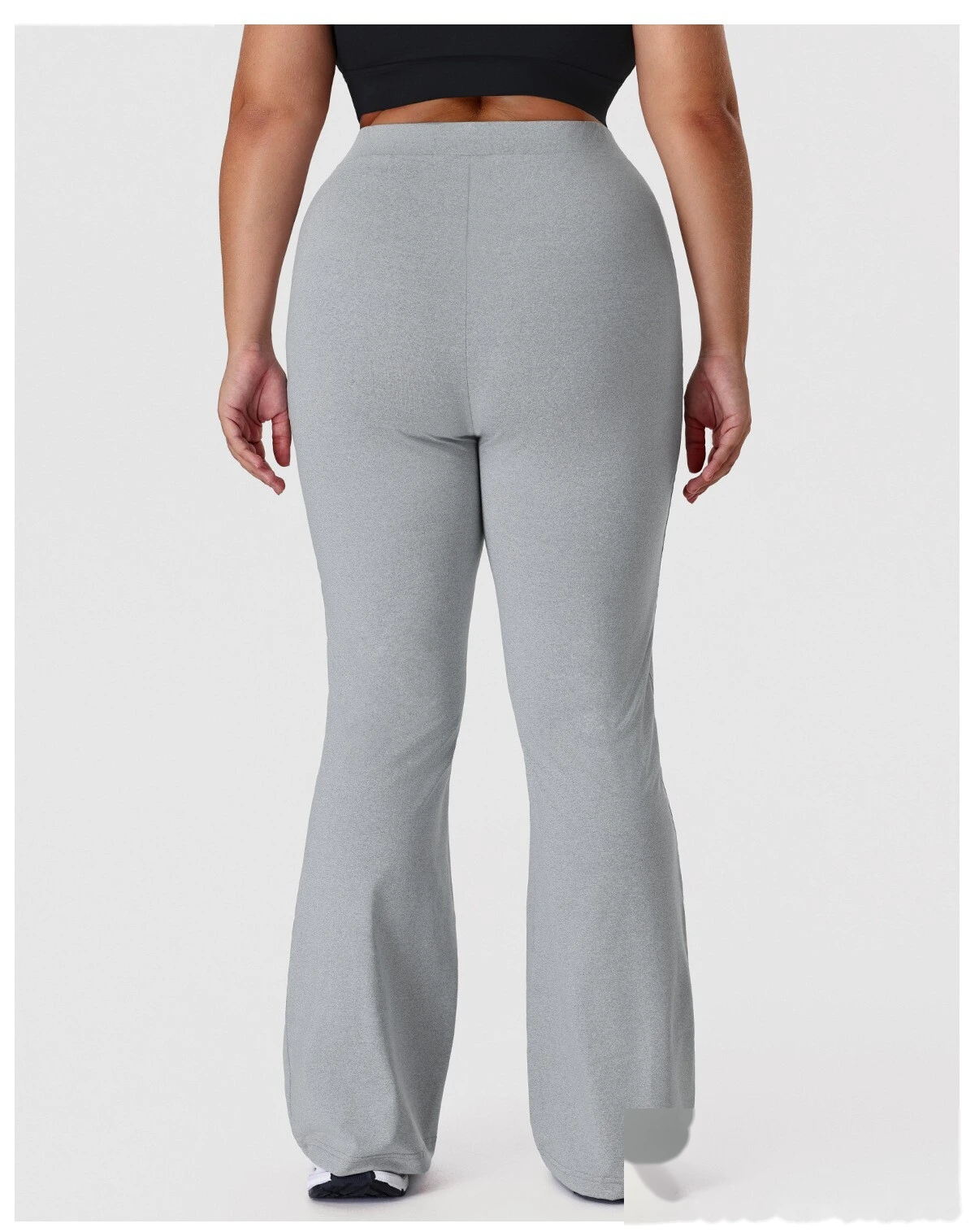 Bulk Custom Women's Plus-Size Flare Yoga Pants - High-Stretch, Slim-Fit, Daily/Fitness Wear | Direct Factory detail