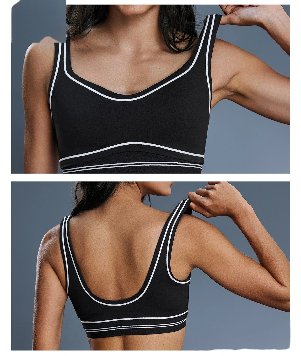 Custom High-Support Sports Bra for Women - Back-Flattering, Skin-Like Softness, Ideal for Fitness & Yoga detail