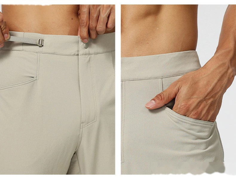 Men's ultra-light windproof pants outdoor running quick-drying exercise self-cultivation functional pants detail