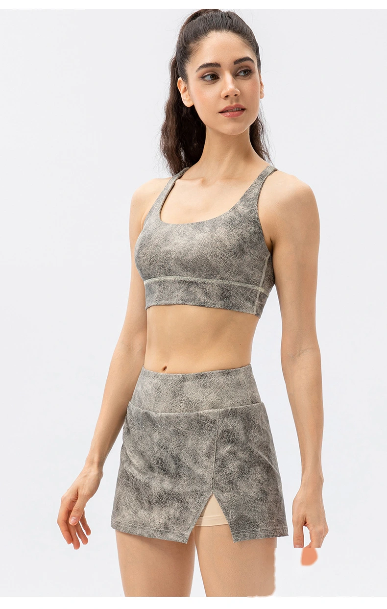Women tennis skirts golf athletic workout running skorts with inner detail