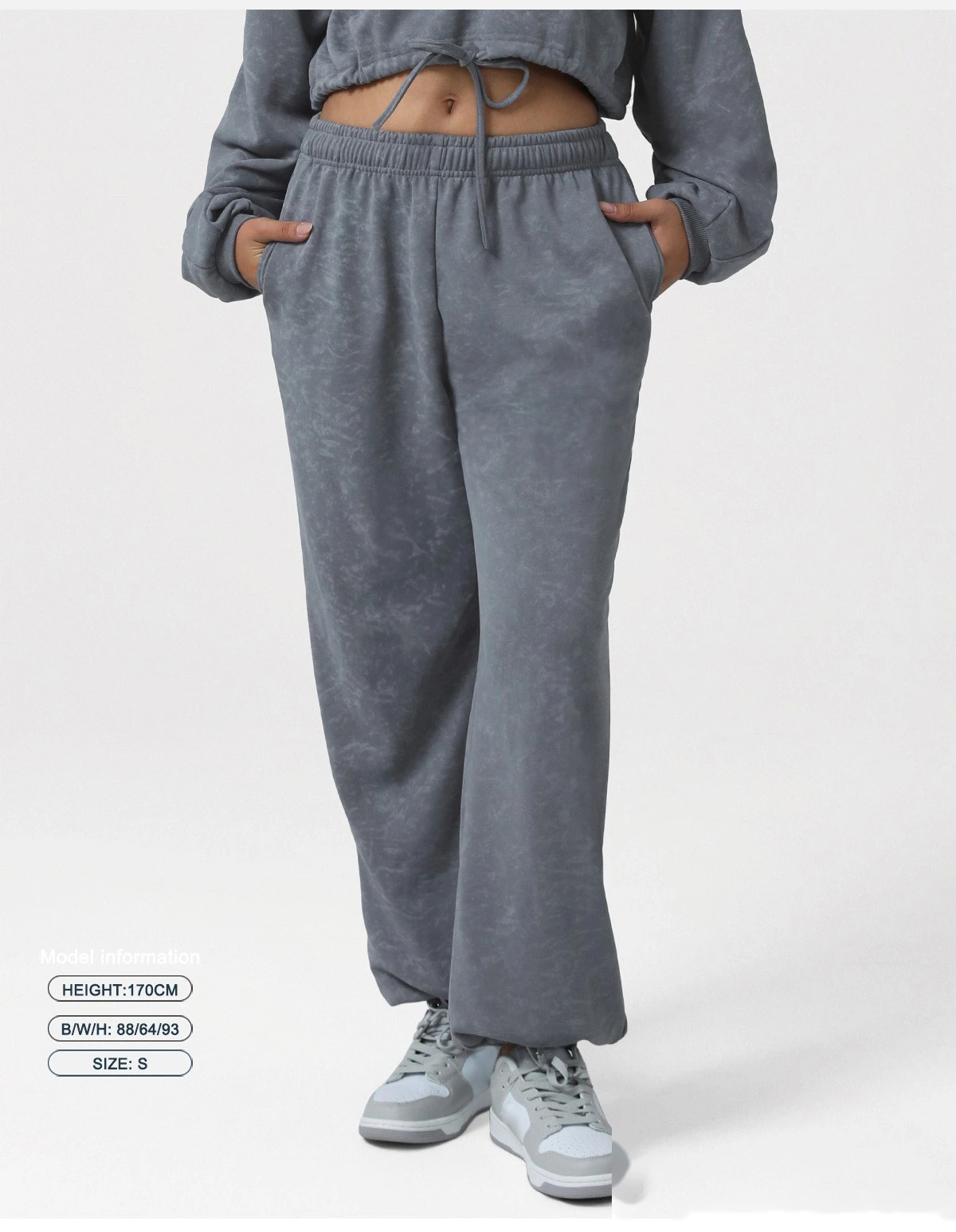 Customizable Athletic Jogger Pants | Women's Printed High-Waist, Cuffed, for Running & Yoga Fitness detail