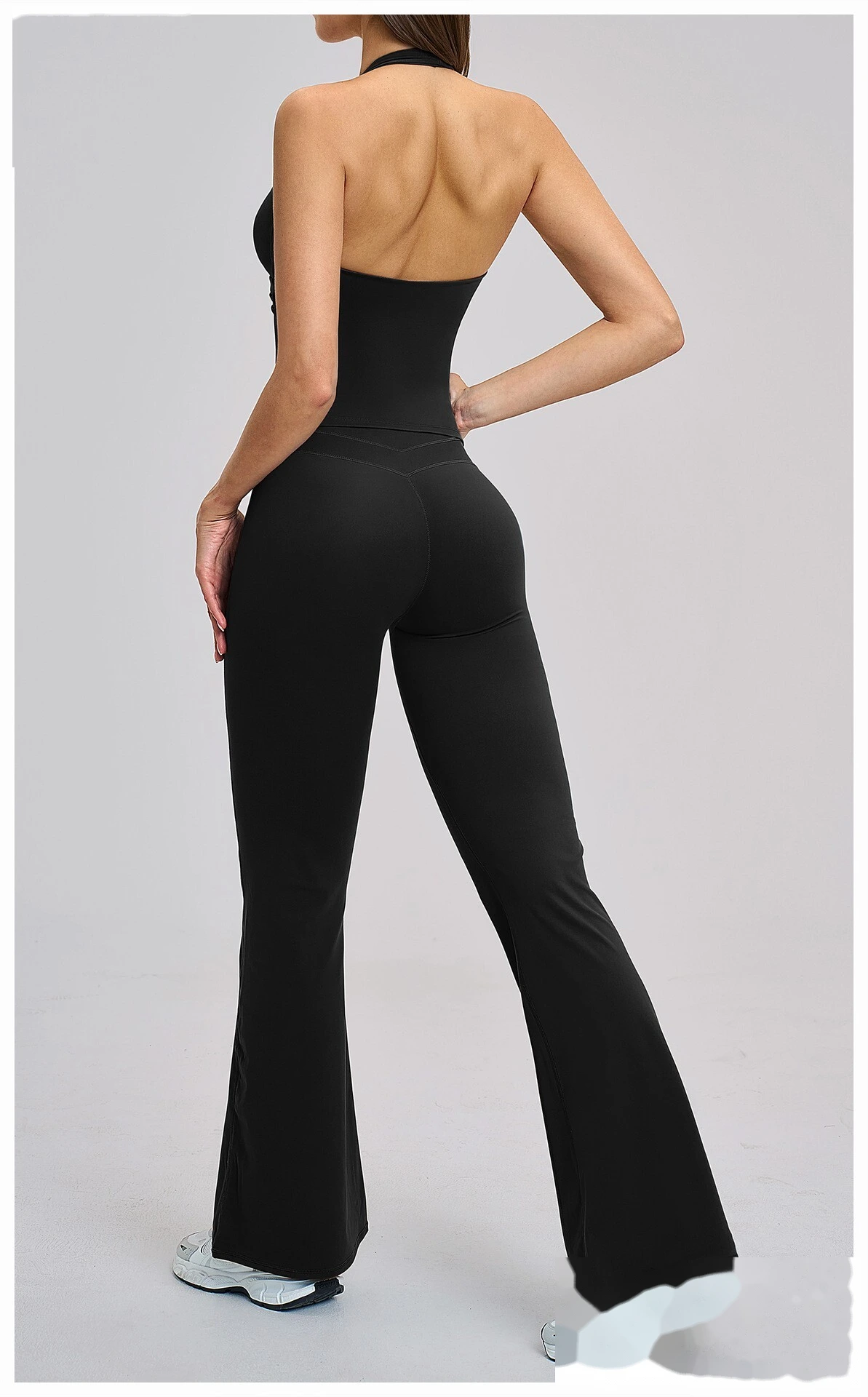 Bulk Custom High Waist Bootcut Yoga Pants - Breathable Butt Lifting Fitness Gym Pants detail