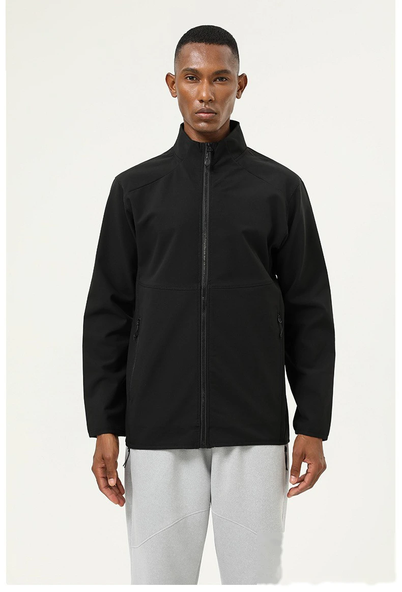 Customized jacket sports coat casual windproof and splash-proof outdoor thick jacket coat male detail