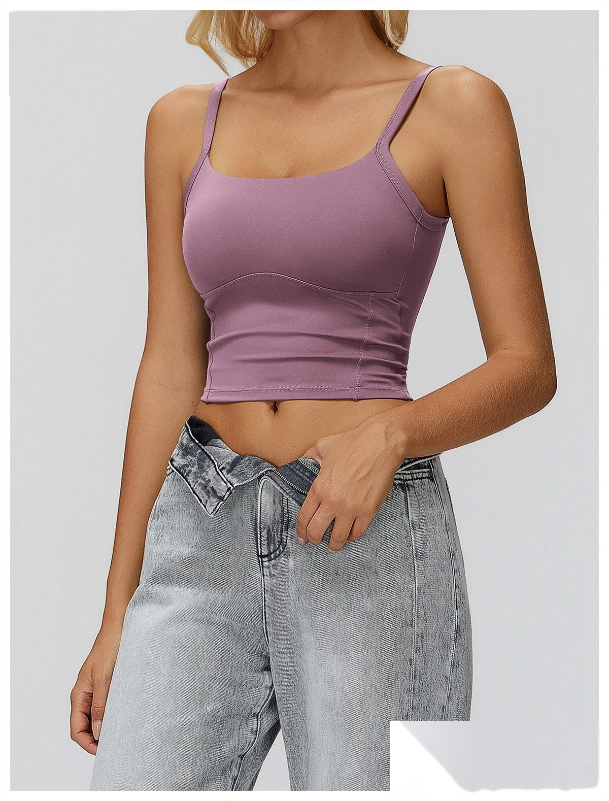 Customizable Yoga Vest for Women | Minimalist Style, Beauty Back Double Straps, Suitable for Sports & Running detail