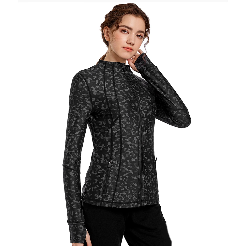 Autumn and winter new women's slim top sports casual jacket coat detail