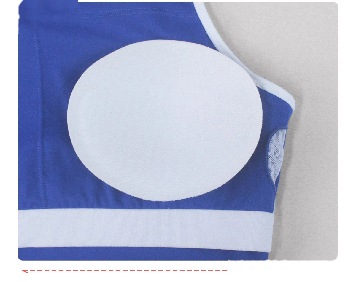 Bulk Custom Color Block Beauty Back Sports Bra - Padded High Support Shockproof Yoga Gym Running Activewear detail
