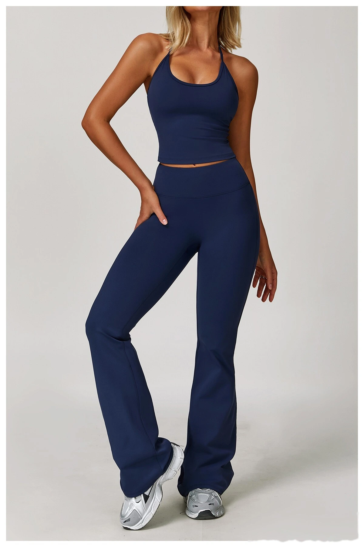 Custom-made ladies' comfortable, high-elastic, abdomen-lifting, hip-lifting, yoga pants and dance pants detail