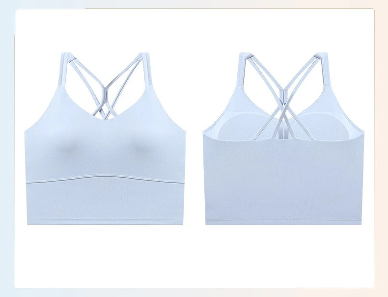 Custom-made sexy suspenders, beautiful suspenders, chest pads, yoga bras, earthquake-proof fitness sports bra detail