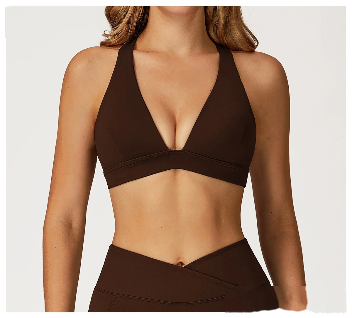 Custom-made yoga bra cross back high sense sports bra women running fitness sports bra detail