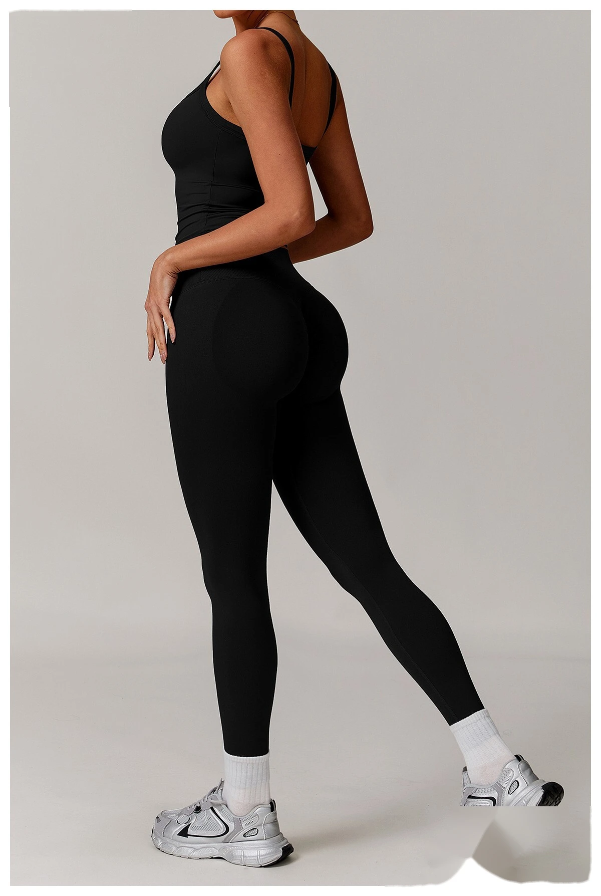 Sanded vest fitness clothing bra high-strength sports bra sling back yoga vest detail