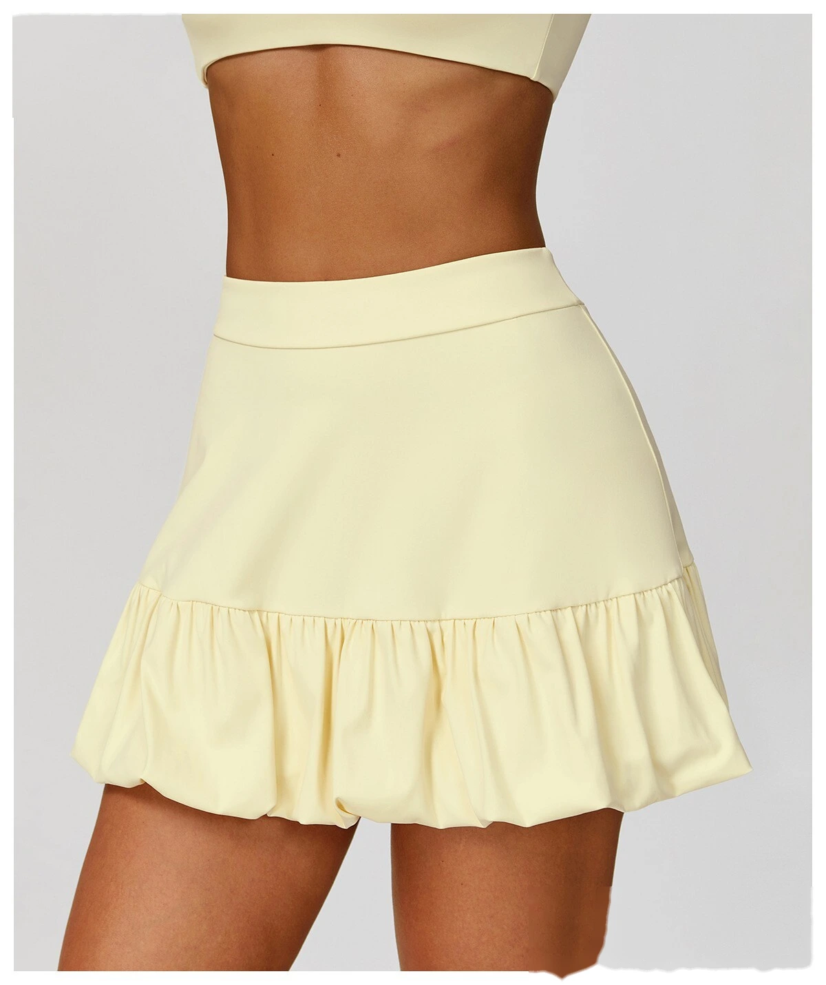 Fake two-piece short skirt Quick-drying breathable anti-exposure tennis skirt Leisure fitness running skirt detail