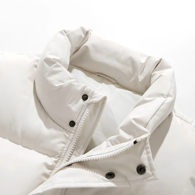 Customized fashion waterproof and warm cotton-padded jacket down jacket vest for men and women detail