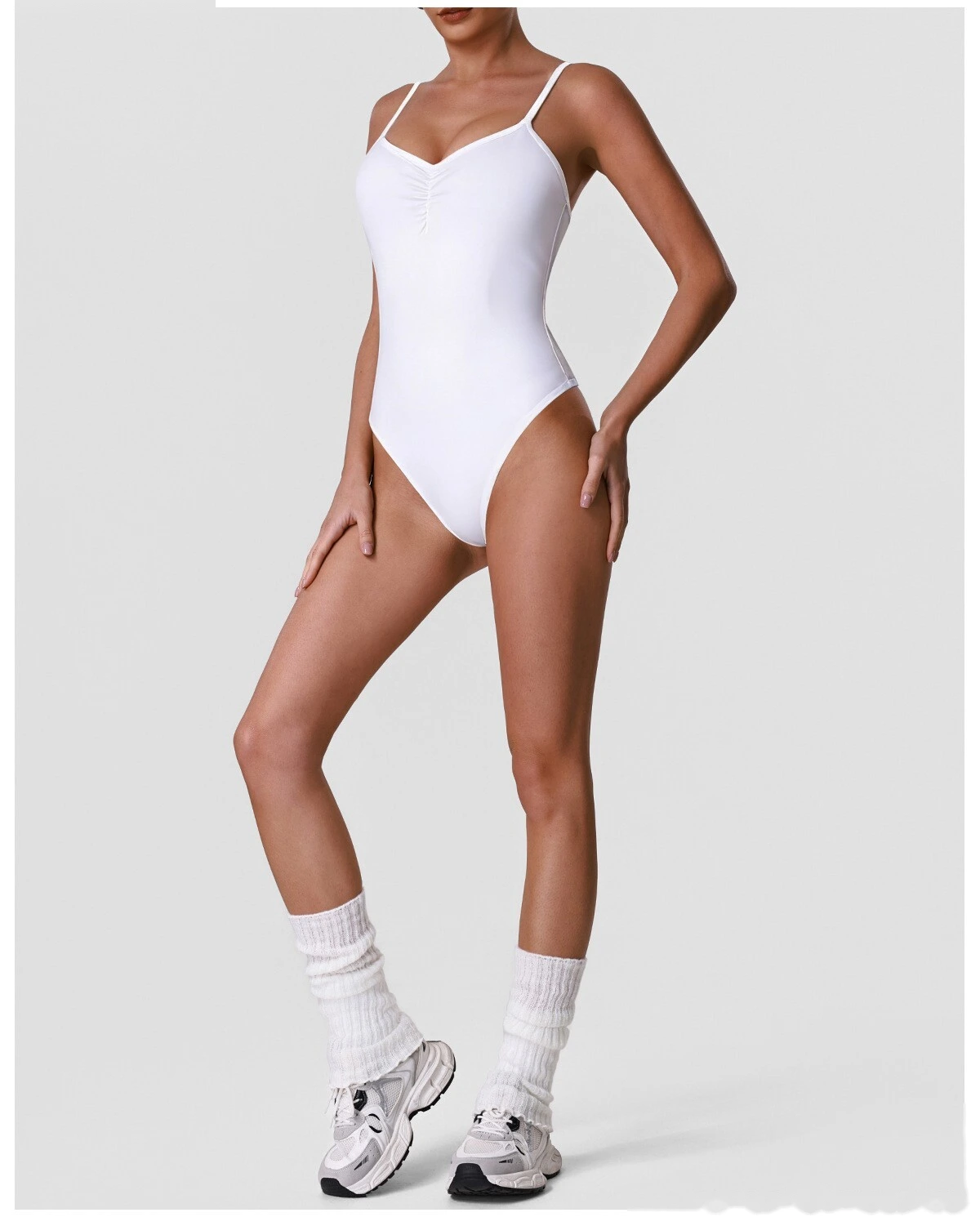 Women Strap Yoga Romper, High Stretch Slim Shaping One Piece Outfit for Pilates & Home Workout detail