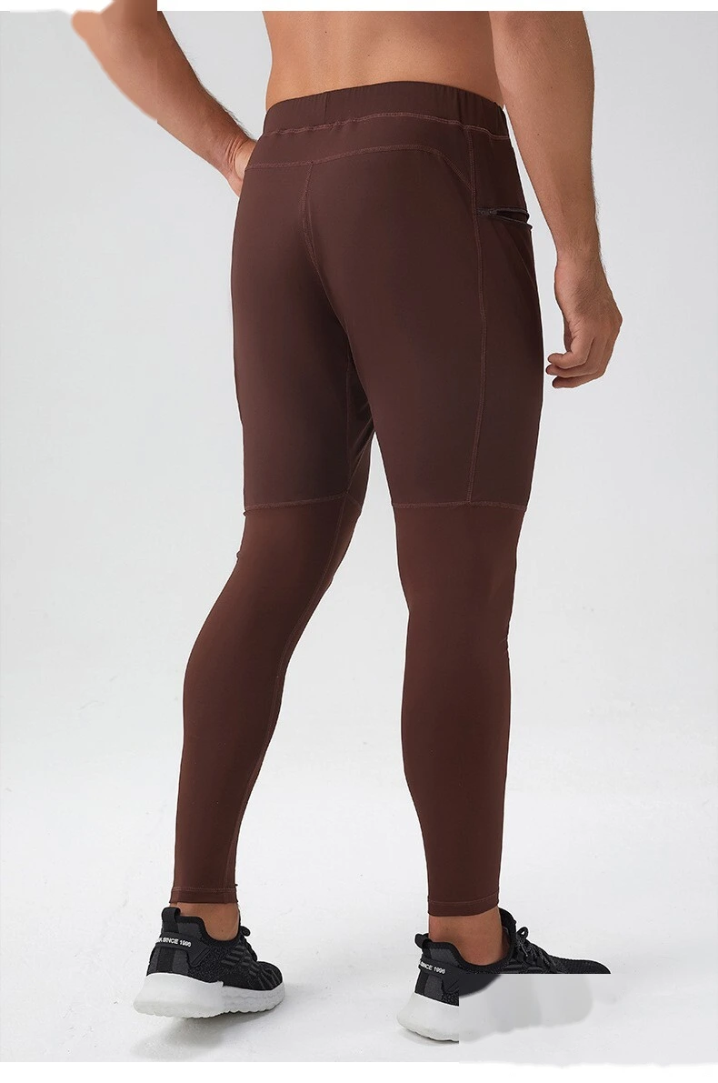 Customizable Men's Nylon Sport Pants | Quick-Dry Breathable, Zipper Pockets, Tight Calf for Fitness detail