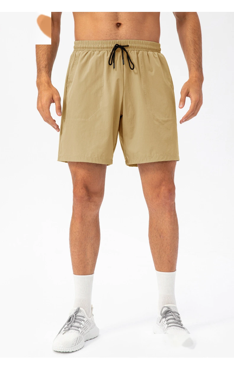 Customized men's summer loose running fitness shorts light and breathable quick-drying leisure sports pants. detail
