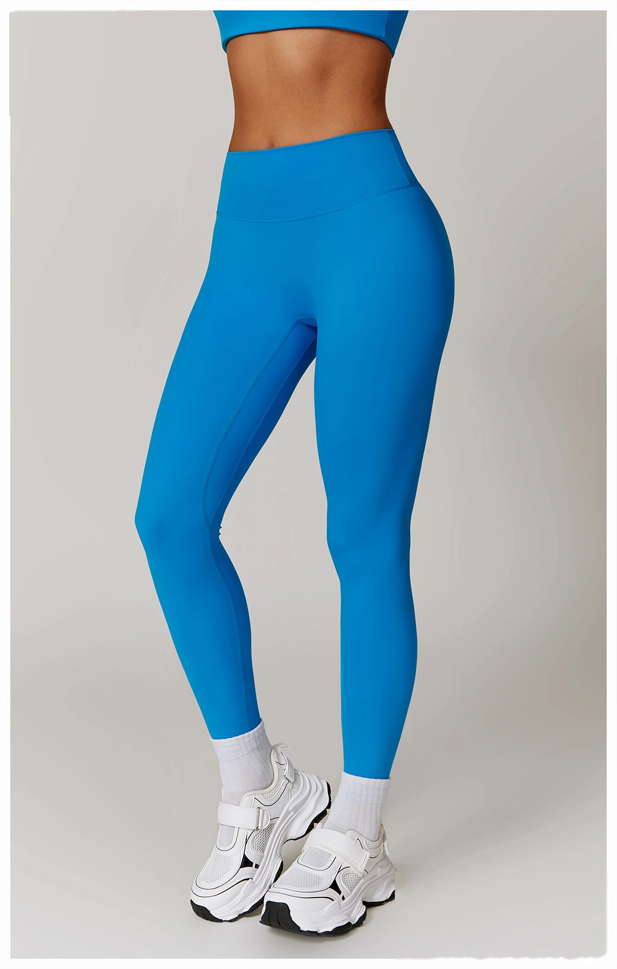 Customized yoga pants sanding, abdomen lifting and hip lifting, high waist wearing running and fitness pants. detail