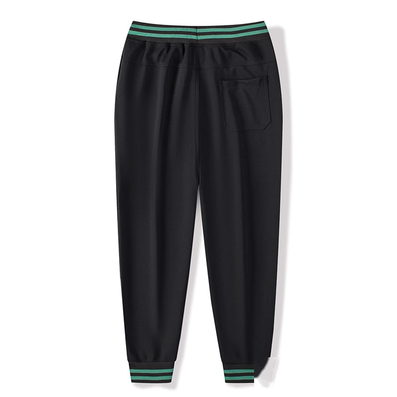 Men jogger pants loose running stripe rib athletic jogging sweatpants detail