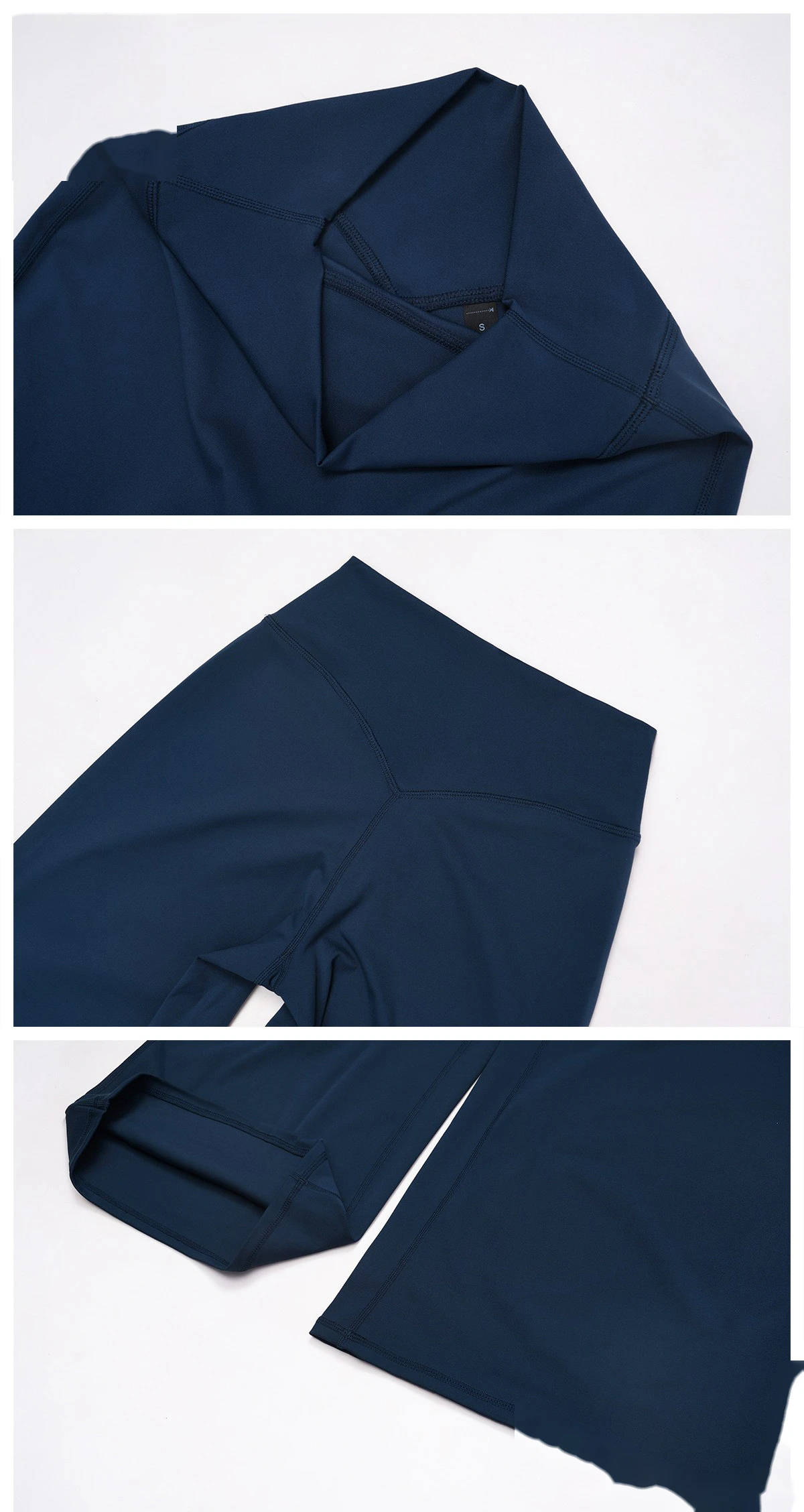 Customized High-Elastic High-Waisted Wide-Leg Casual Sports Yoga Pants - Athletic Fitness Long Pants detail