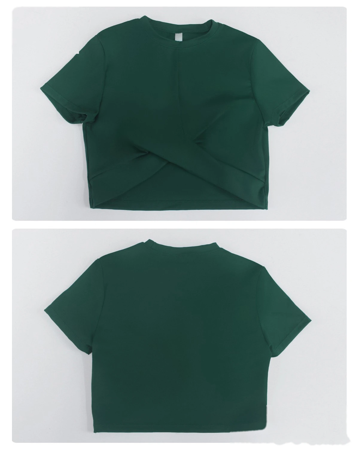 Women's Custom Waist Slimming Slim Fit Sports Fitness Short Sleeve, Casual Short Length Outdoor Yoga Top T-Shirt detail