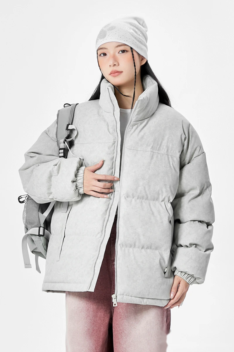 Customize winter men's and women's windproof and warm casual cotton coats and down coats. detail