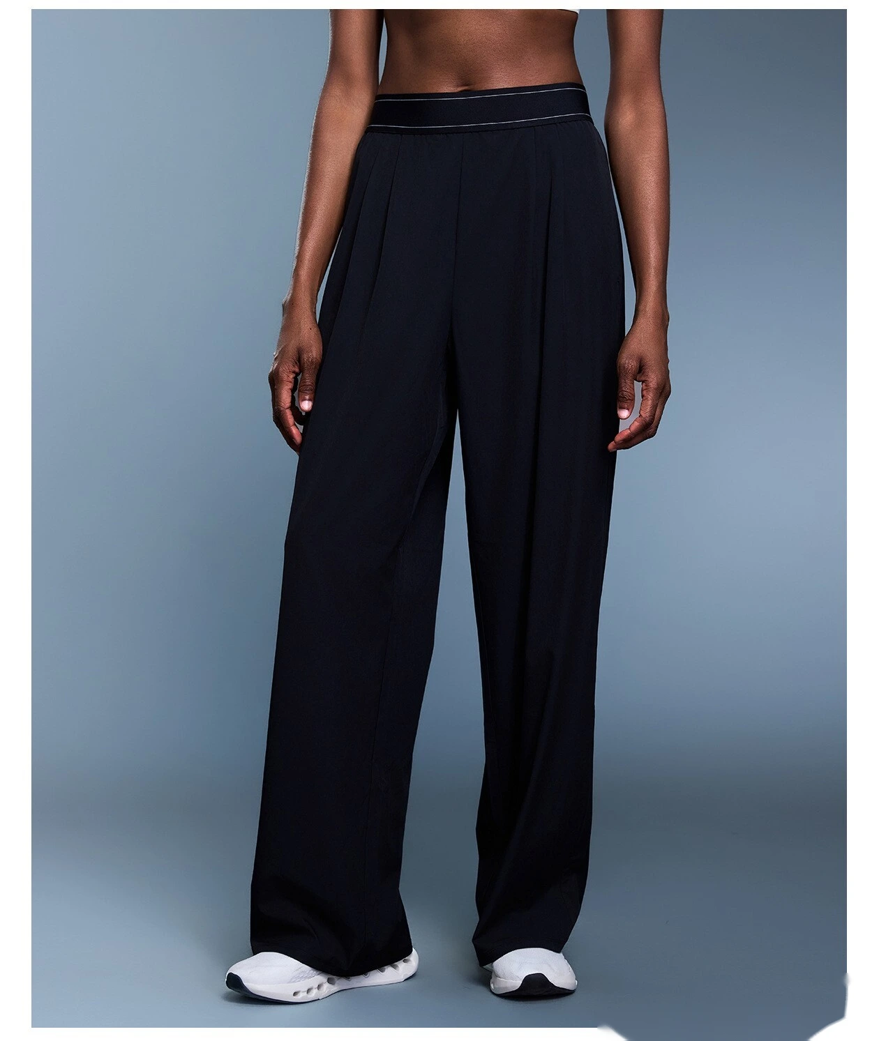 Custom autumn new slim wide-leg pants loose breathable straight sports pants women detail