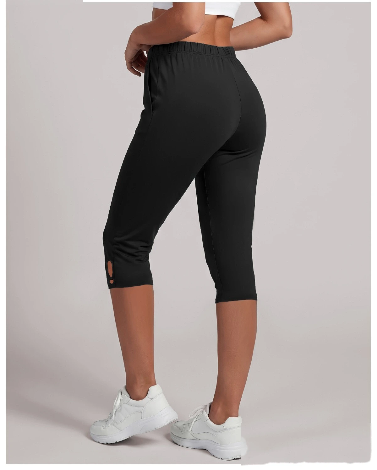 Women 7/8 Length High Rise Fitness Leggings, Compression Slimming Outdoor Sports Yoga Pants Custom Available detail