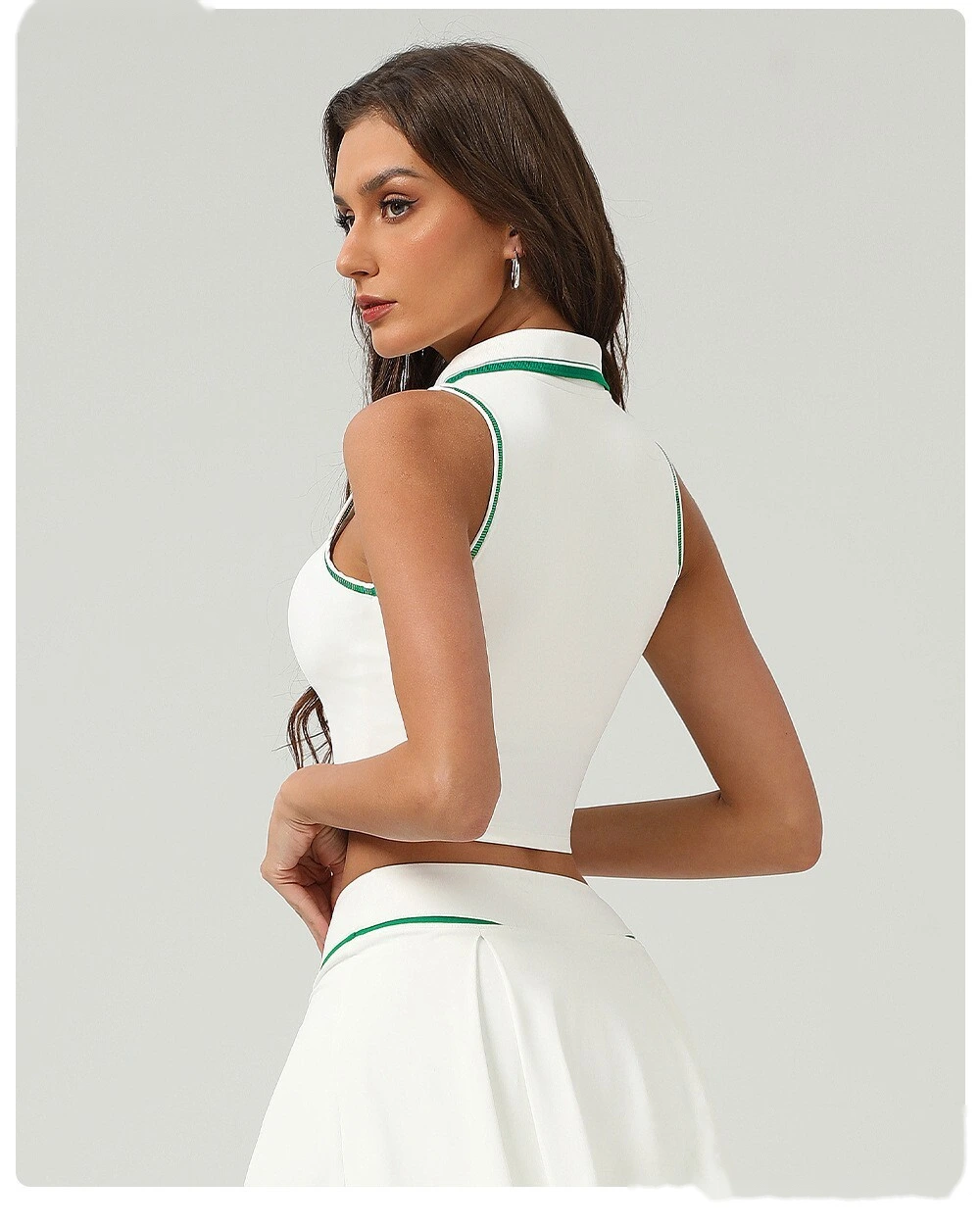 Fashion tennis clothes sports vest sweat-absorbent breathable badminton vest yoga fitness vest female detail