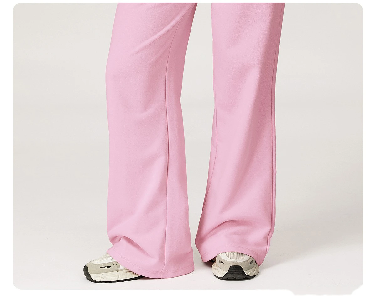 Customized autumn and winter high waist pants wide-leg pants loose outdoor leisure sports running pants detail
