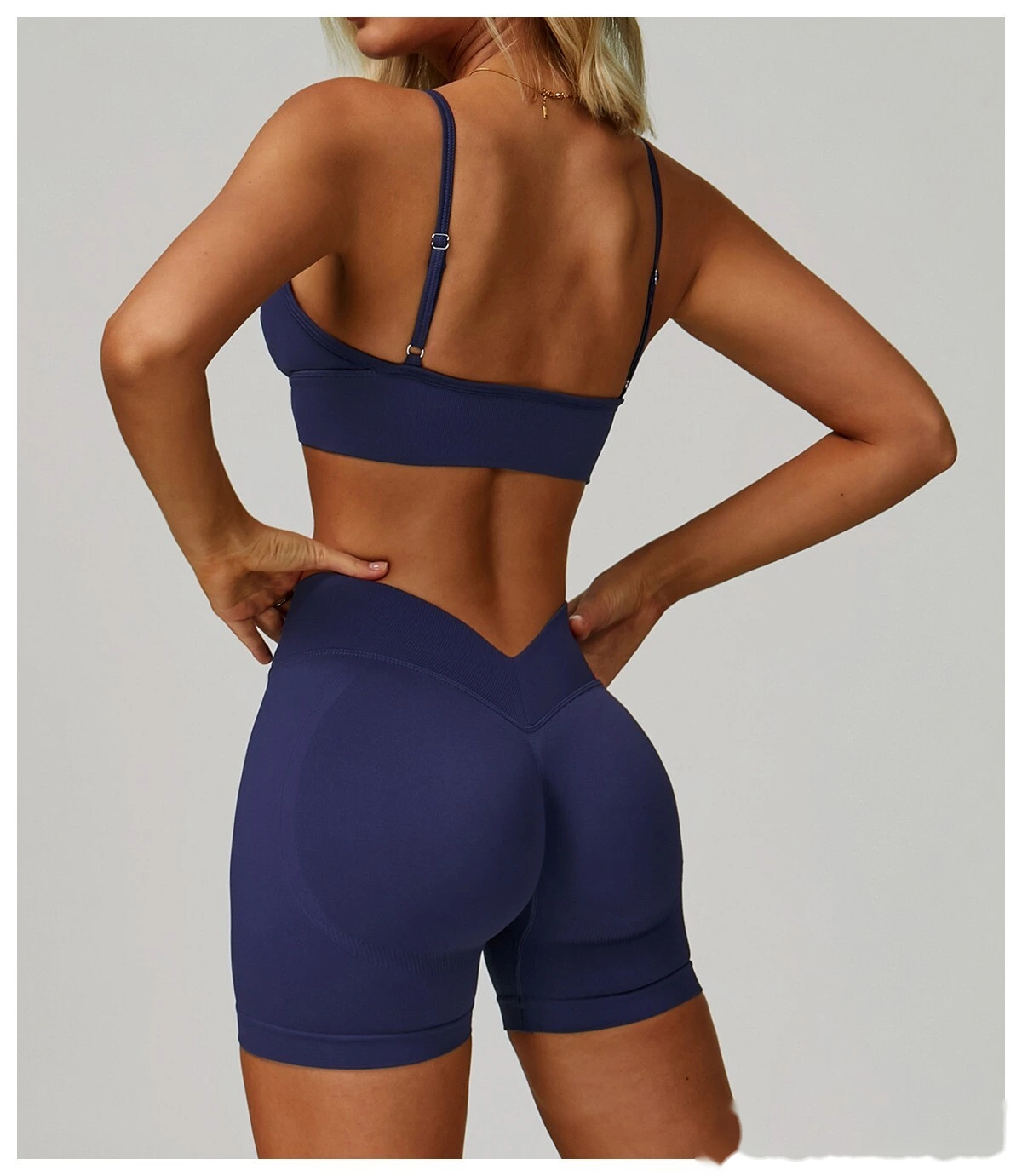 Custom-made yoga bra with beautiful back and quick-drying sports coat and running fitness yoga clothes. detail
