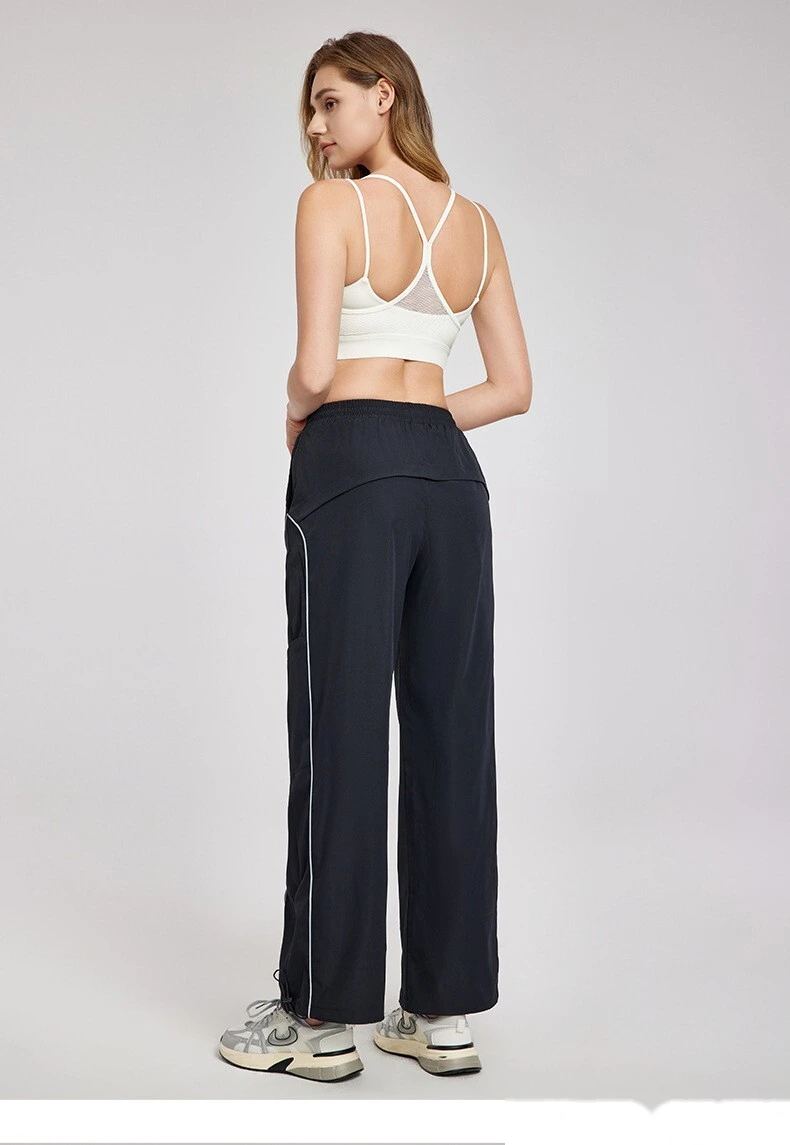 Thin shoulder strap sports vest women's beautiful back suspender vest with chest pad mesh yoga fitness bra detail
