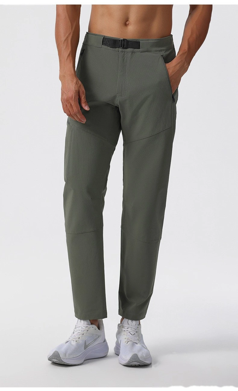 Customized quick-drying pants outdoor sports spring and autumn pants men's fitness running casual pants detail