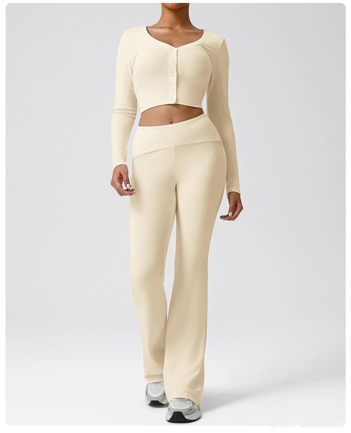 Customized sports casual micro-pants, high waist hip yoga pants, training fitness pants. detail