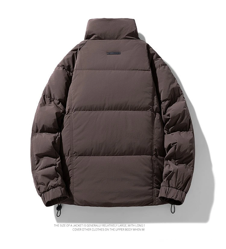 Custom hooded down jacket big pocket fashion Joker trend jacket for men and women. detail