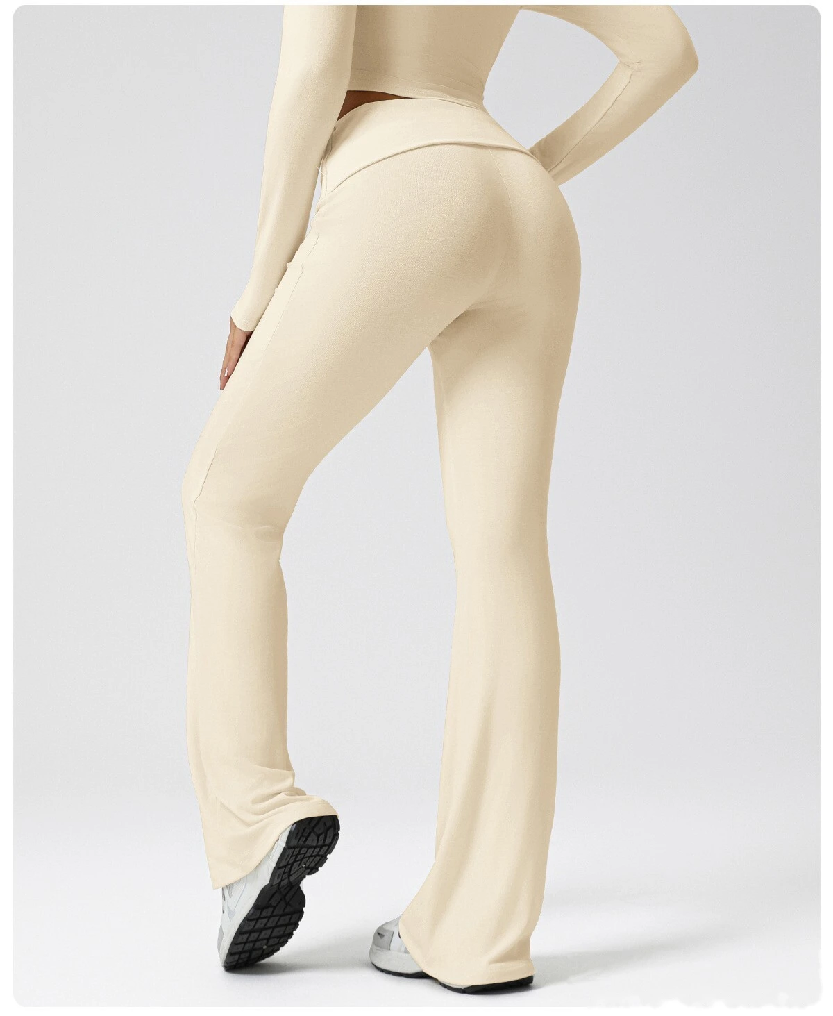 Customized sports casual micro-pants, high waist hip yoga pants, training fitness pants. detail