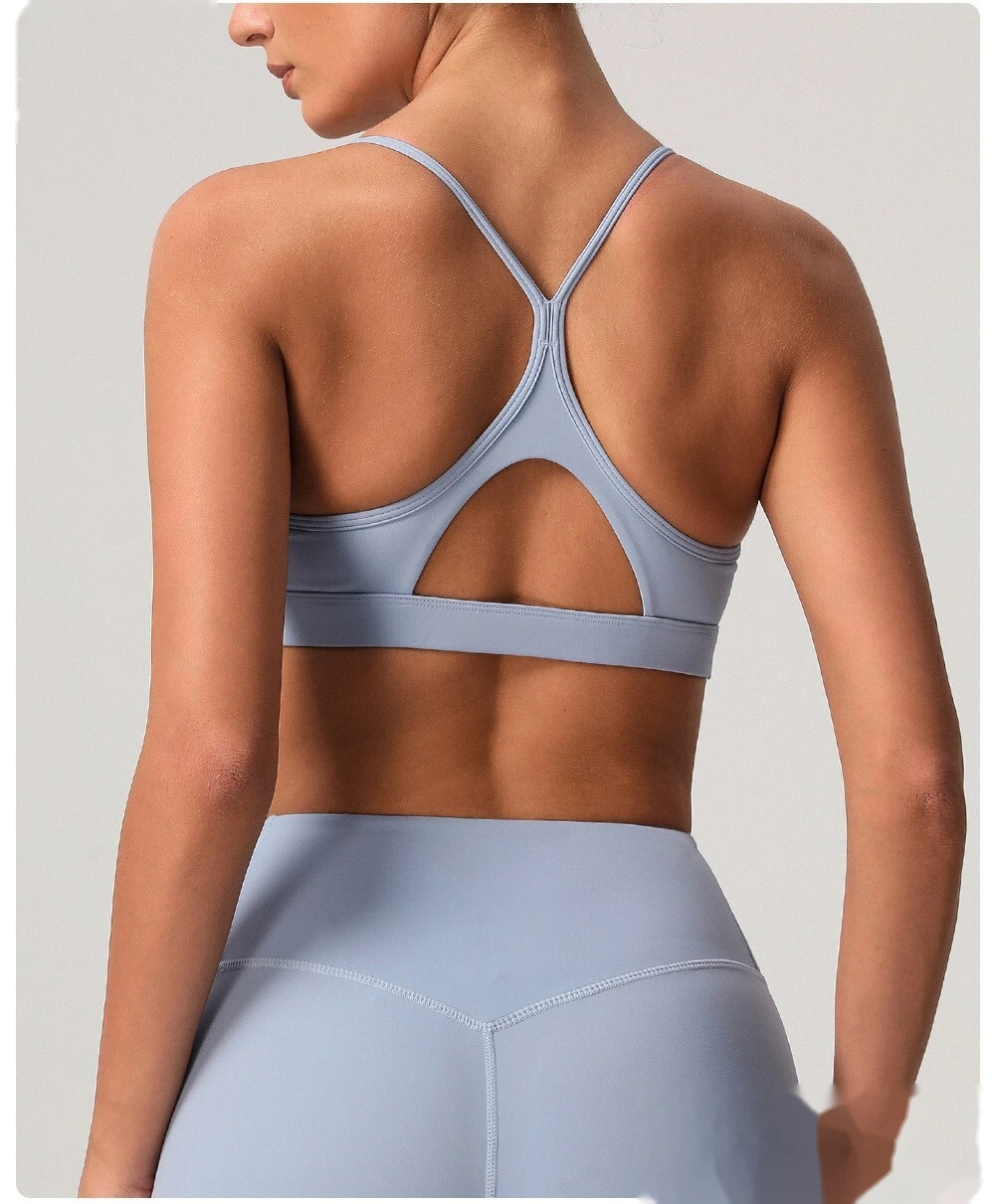 Soft and comfortable sports bra beauty back yoga bra detachable shockproof running fitness vest detail