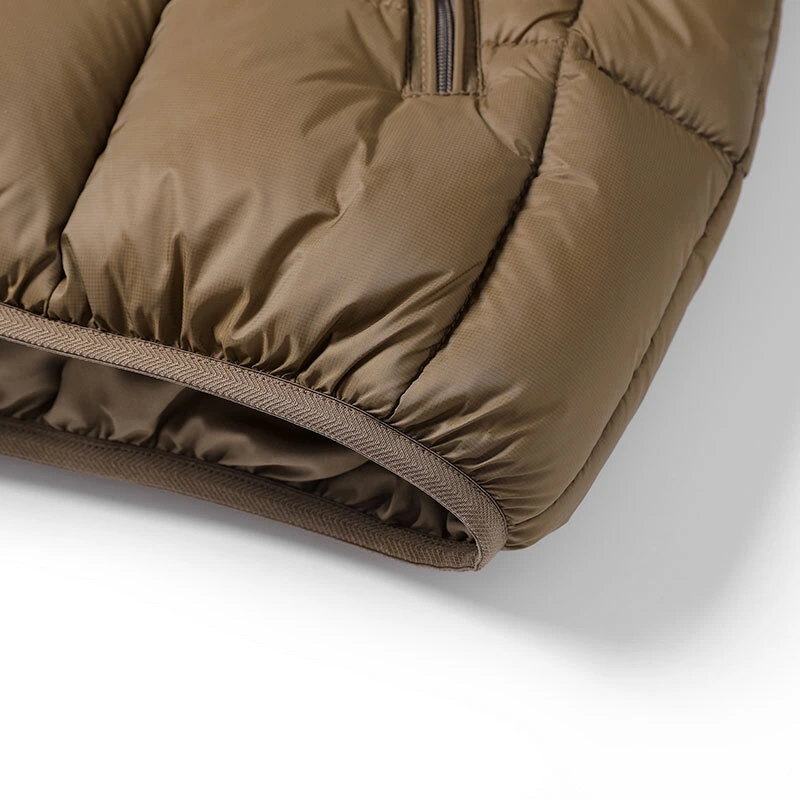 Custom fashion windproof warm pocket men's and women's cotton coat down jacket detail